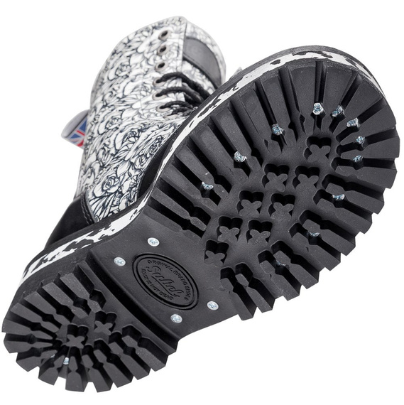 glany STEADY'S - 10 dziurek, czarne / RÓŻA (STE/10/D)