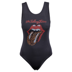 body THE ROLLING STONES - LEOPARD ciemnoszare