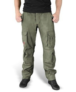 spodnie bojówki AIRBORNE VINTAGE TROUSERS SLIMMY OLIV