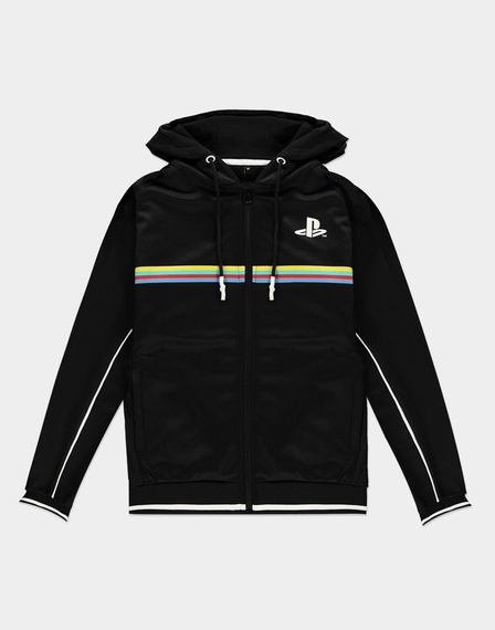 bluza PLAYSTATION - COLOR STRIPE, rozpinana z kapturem