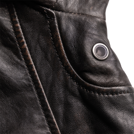 kurtka skórzana MMDEZIMUS MEN RACER  VINTAGE BLACK