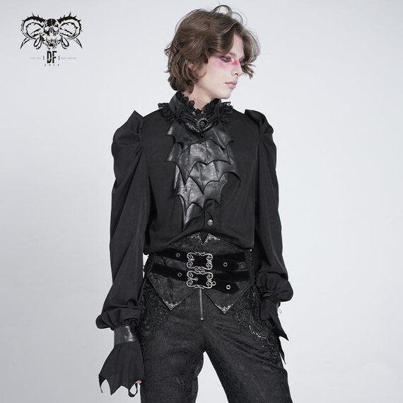 koszula męska DEVIL FASHION - BLACK GOTHIC RETRO, USZKODZONA