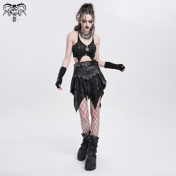 spódniczka DEVIL FASHION - BLACK GOTHIC PUNK 