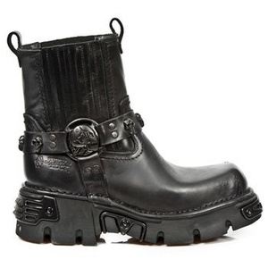 buty NEW ROCK - M.1621-C8 ITALI NEGRO, REACTOR NEGRO TOBERAS OXIDO MILITAR