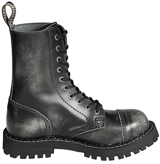 glany STEEL - WHITE / BLACK (10 dziurek)