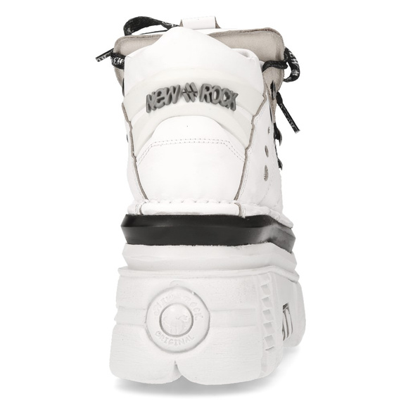buty NEW ROCK NAPA BLANCA, TOWER BLANCO E14 BLANCO LATERAL + E-17 NEGRO [M-106NLACE-C2]