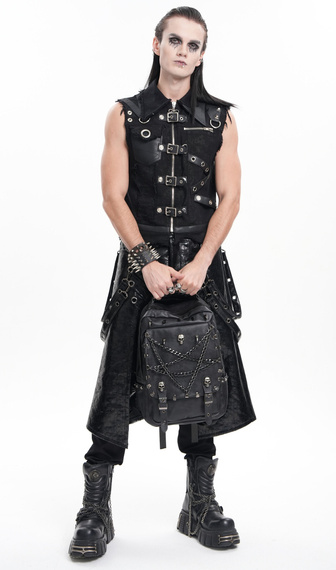 plecak DEVIL FASHION - BLACK GOTHIC PUNK SKULL