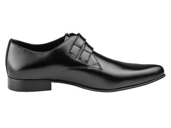 półbuty NEVERMIND - CZARNE (2 klamry) polerowane