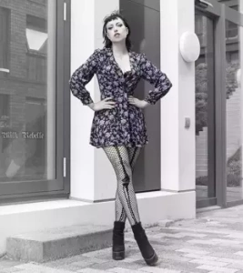 rajstopy  SKELETON BONE NET KABARETKI czarne