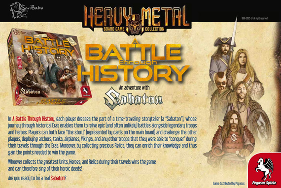 gra planszowa A BATTLE THROUGH HISTORY - AN ADVENTURE WITH SABATON