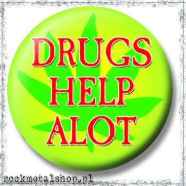 przypinka DRUGS HELP 