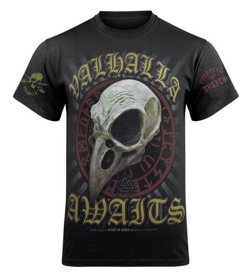 koszulka VICTORY OR VALHALLA - CROW SKULL