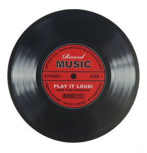 podkładka pod mysz RECORD MUSIC - RED