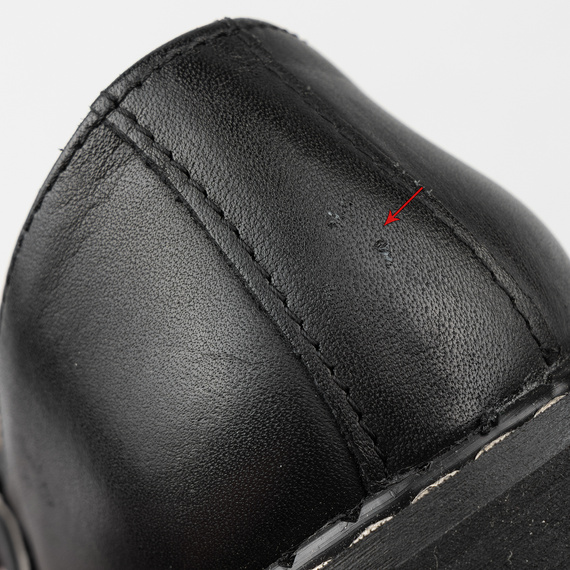 glany damskie STEADY'S - "BALERINKI" czarne (STE/ROCK), USZKODZONE