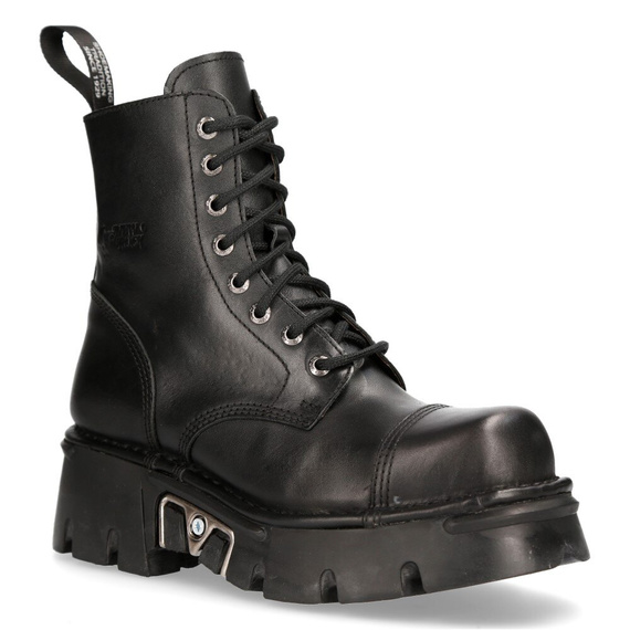 buty NEW ROCK CRUST NEGRO, REACTOR NEGRO + MATRICULA Y LATERAL [M-NEWMILI083-S19]
