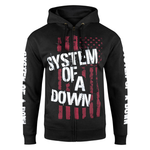 bluza SYSTEM OF A DOWN - FLAG rozpinana z kapturem