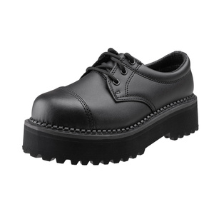 glany na wysokiej podeszwie BRANDIT - PLATEAU PHANTOM (3 dziurki - CZARNE)