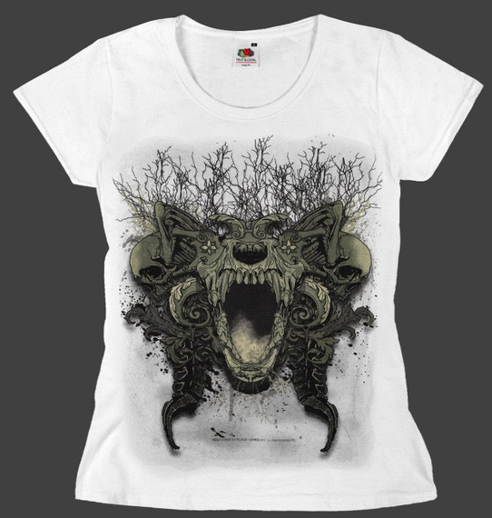 bluzka damska BLACK ICON - FEAR (DICON032 WHITE)