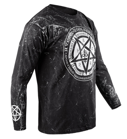 longsleeve AMENOMEN - PENTAGRAMUS (OMEN046LO ALLPRINT WHITE)