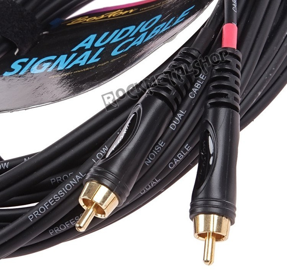 przewód audio BOSTON: 2 x RCA (cinch) - 2 x RCA (cinch) / 9m