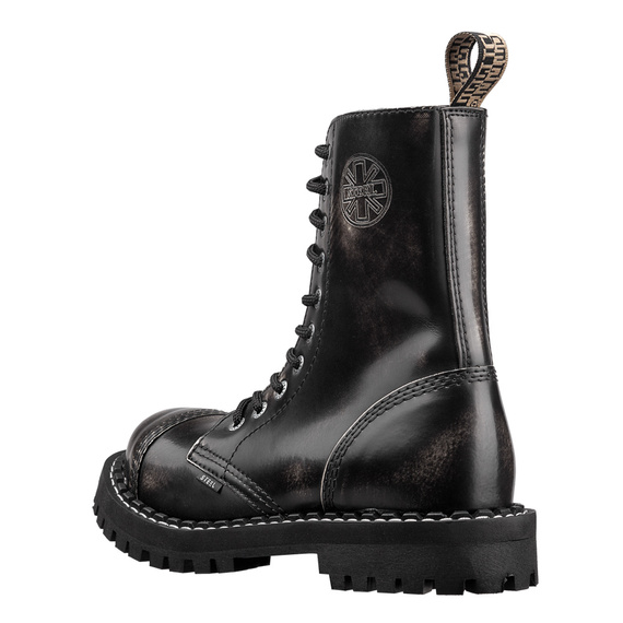 glany STEEL - ECRU / BLACK (10-dziurkowe)