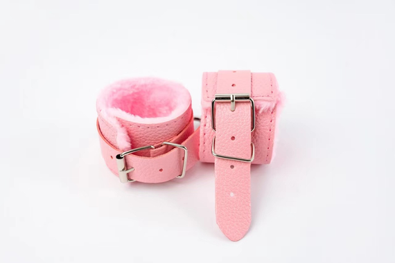 kajdanki/pieszczochy z futerkiem (pink) (2szt.)