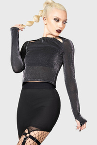 bluzka damska KILLSTAR - METALS REFLECTION, USZKODZONA