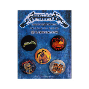 zestaw 5 szt. przypinek METALLICA