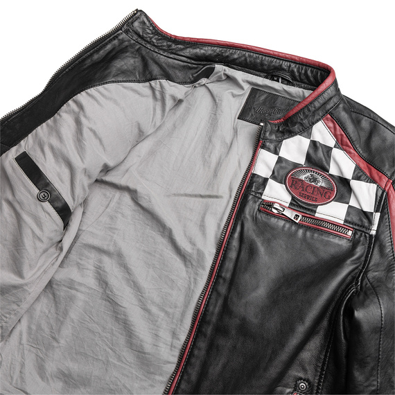 kurtka skórzana MMFYNN SF MEN RACER BLACK
