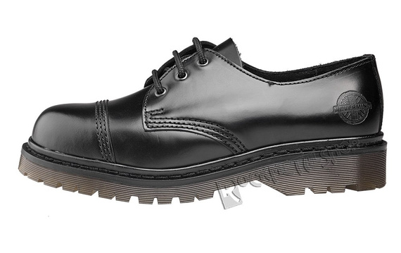 glany NEVERMIND - CZARNE (3 dziurki) polerowane