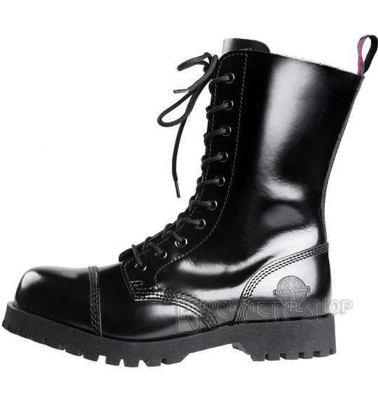 glany NEVERMIND - CZARNE (10 dziurek) polerowane ocieplane