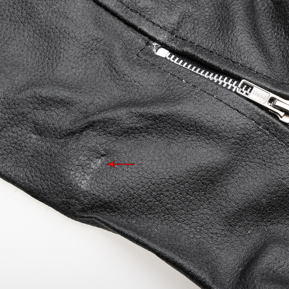 kurtka RAMONESKA - SPLIT LEATHER, USZKODZONA