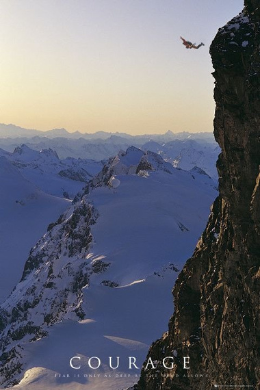 plakat MOTIVATIONAL - COURAGE