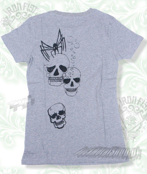 bluzka damska  IRON FIST - SPIDER DOODLE  (HEATHER GREY) 
