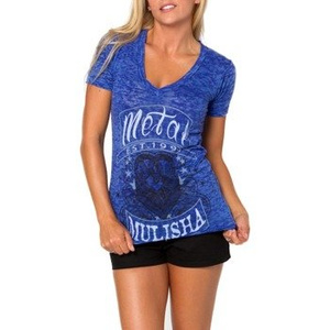 bluzka damska METAL MULISHA - RIDE ON niebieska