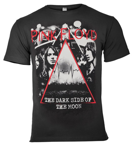 koszulka PINK FLOYD - PYRAMID FACES ciemnoszara