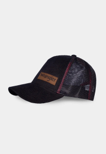 czapka trucker WRANGLER - HERDER CORD (black)