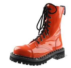 glany damskie STEADY'S - 10 dziurek, pomarańczowe / LAKIER (STE/10)