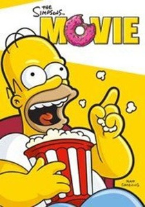 pocztówka SIMPSONS - HOMER POPCORN