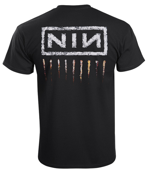 koszulka NINE INCH NAILS - THE DOWNWARD SPIRAL, USZKODZONA