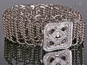 pas METALOWY AŻUROWY