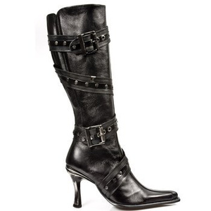 buty damskie NEW ROCK NOMADA E ITALI NEGRO, MALICIA TACON CARIBE ACERO [M-9029-C10]