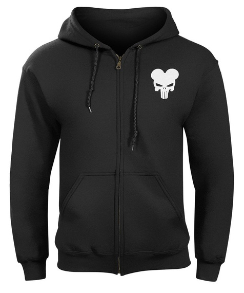 bluza MICKEY PUNISHER rozpinana, z kapturem