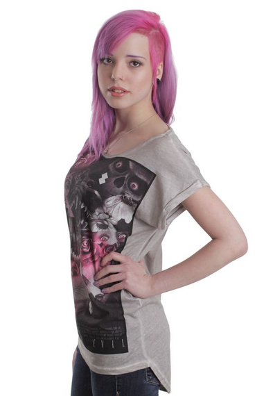 bluzka damska DISTURBIA - FLOWERS OF EVIL
