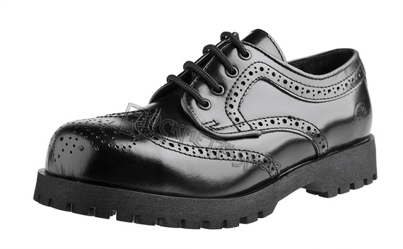 glany NEVERMIND - CZARNE (4 dziurki) polerowane