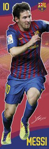 plakat na drzwi BARCELONA - MESSI 11/12