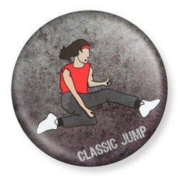 przypinka AIR GUITAR - CLASSIC JUMP Ø38mm