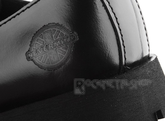 glany NEVERMIND - CZARNE (3 dziurki) polerowane