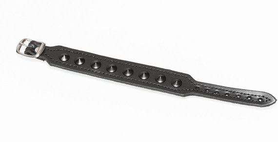 pieszczocha 1-rzędowa z ćwiekami CONE STUD black 