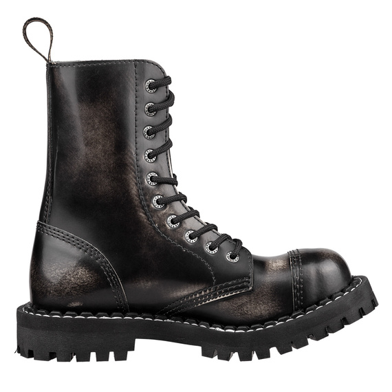 glany STEEL - ECRU / BLACK (10-dziurkowe)